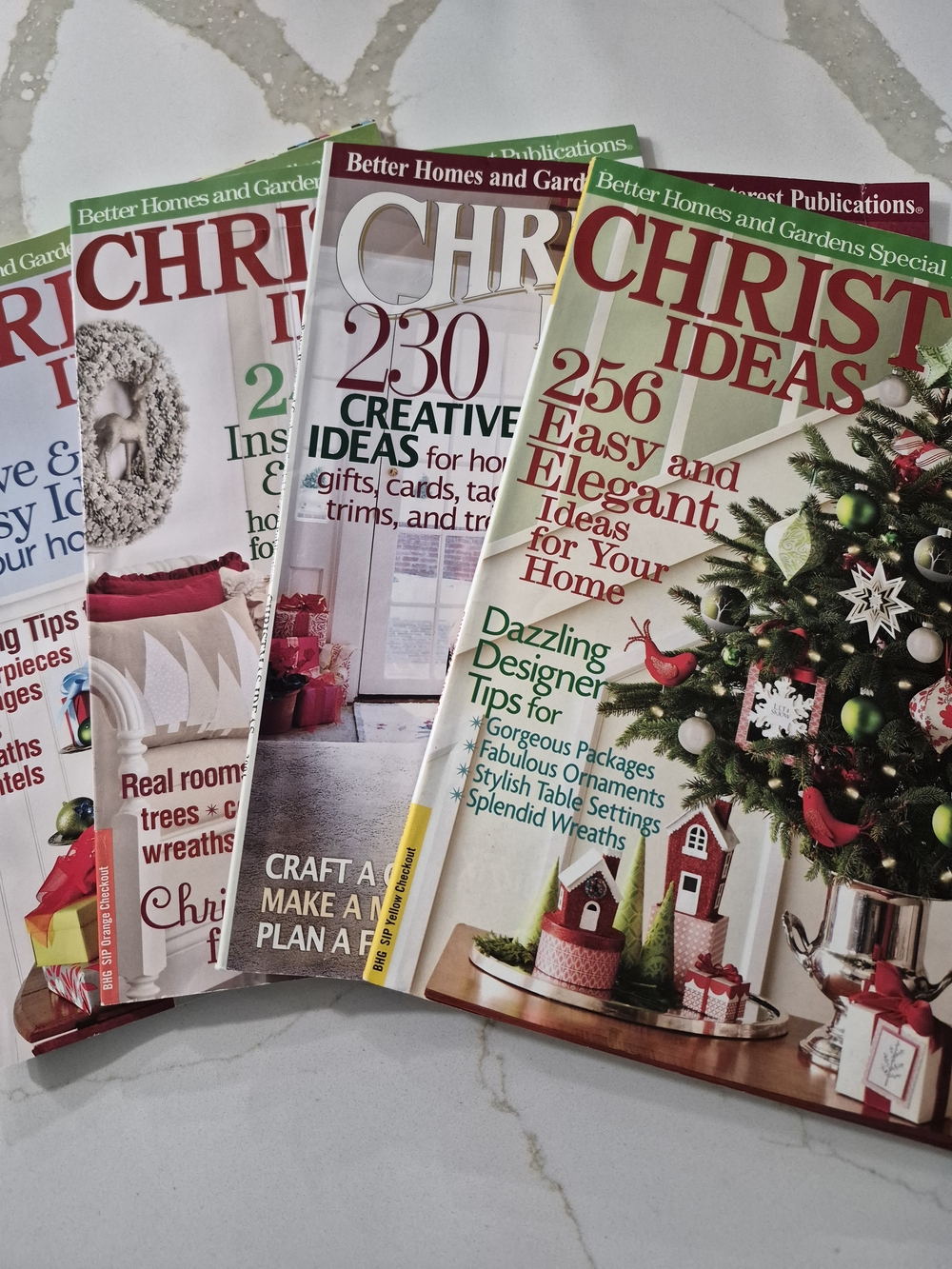 4 Christmas Ideas Magazines.  Issues 2001, 2009, 2010, 2011
